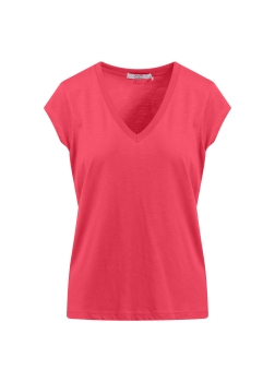 CC HEART, basic v-neck t-shirt, intense pink